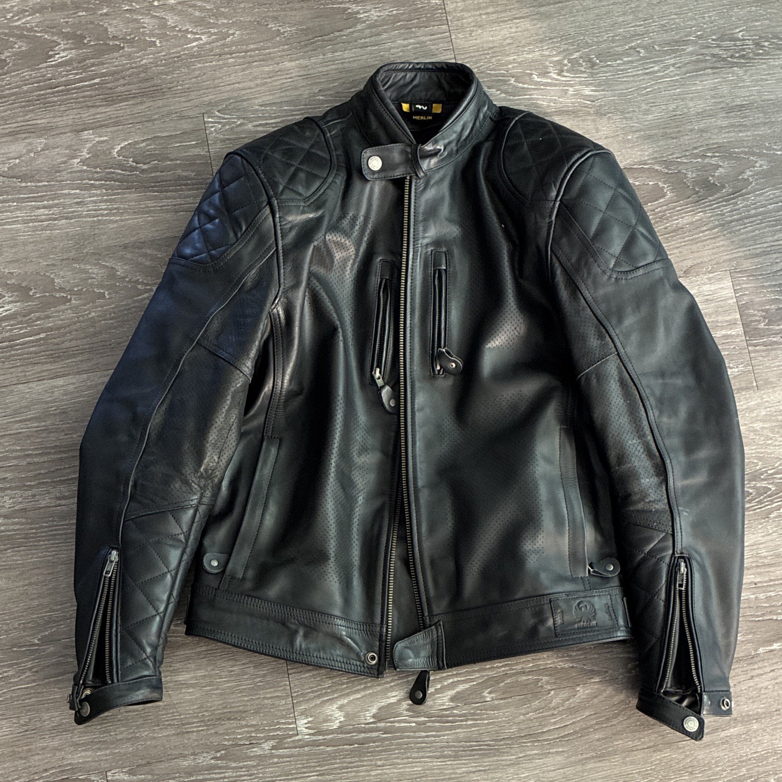 Merlin Cambrian Leather Motorcycle Jacket - Size 40