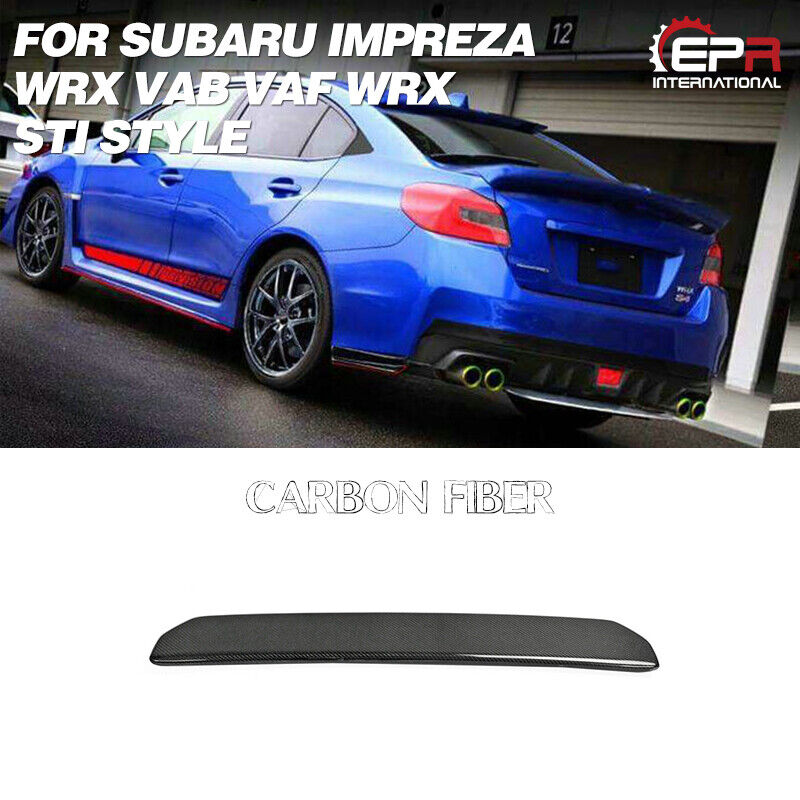 STI Style Carbon For 14-18 Subaru Impreza WRX VAB VAF WRX Rear Bumper Diffuser