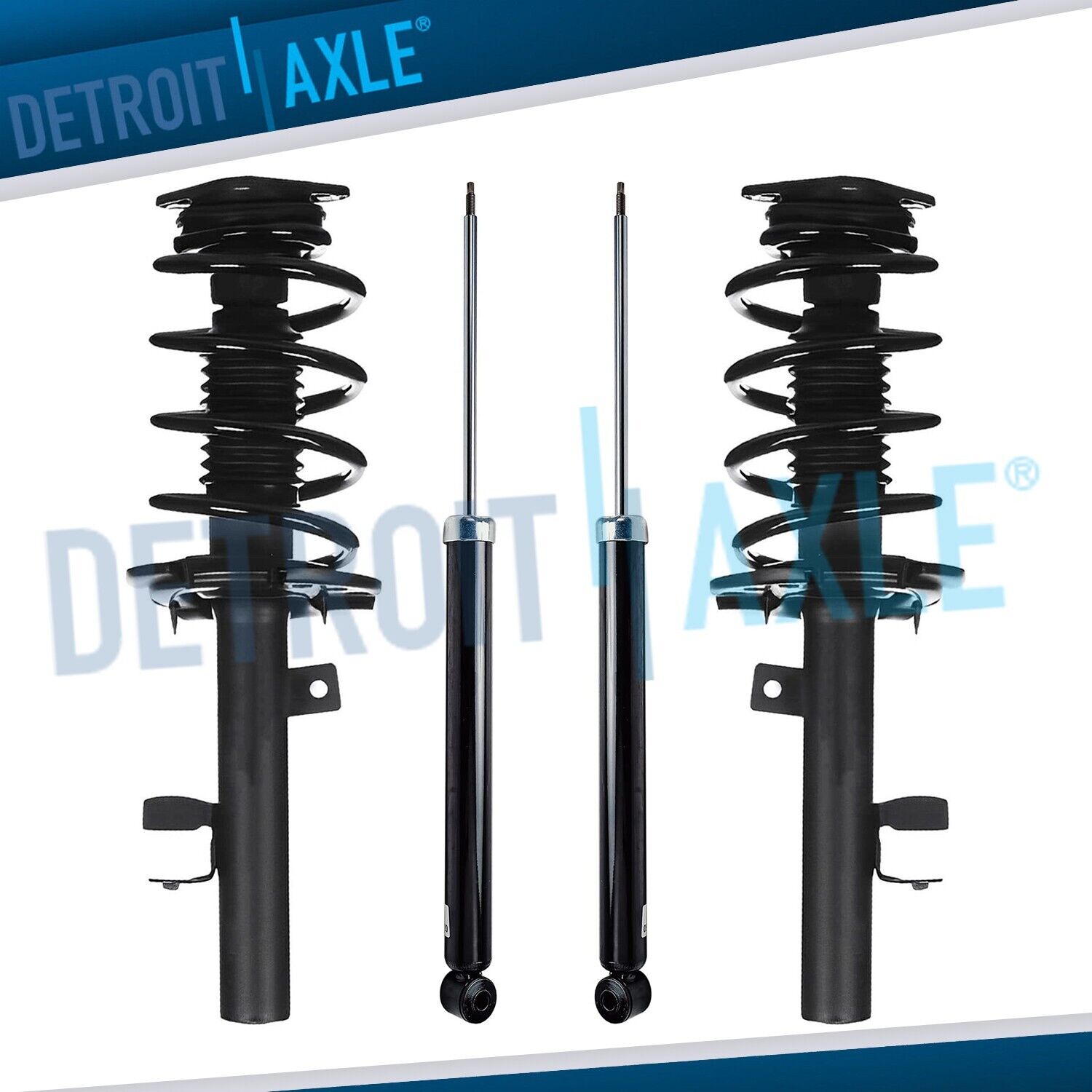 Front Struts w/Coil Spring Assembly + Rear Shocks for 2014 - 2019 Ford Escape