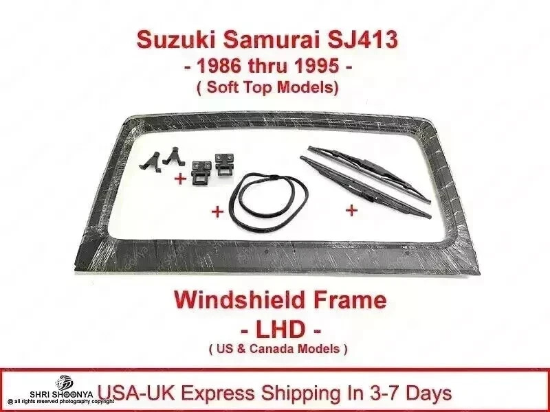 LHD Windshield Frame for American Suzuki Samurai Left Hand Drive &More 591018301