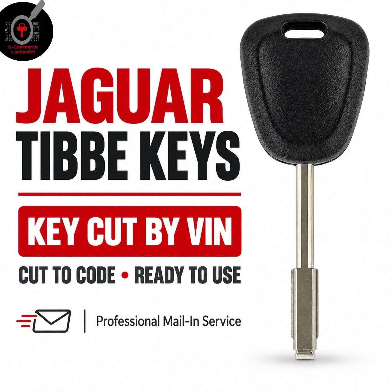 Jaguar Lost Key Replacement Key Cut By VIN Car Key Cutting Mail-In Service