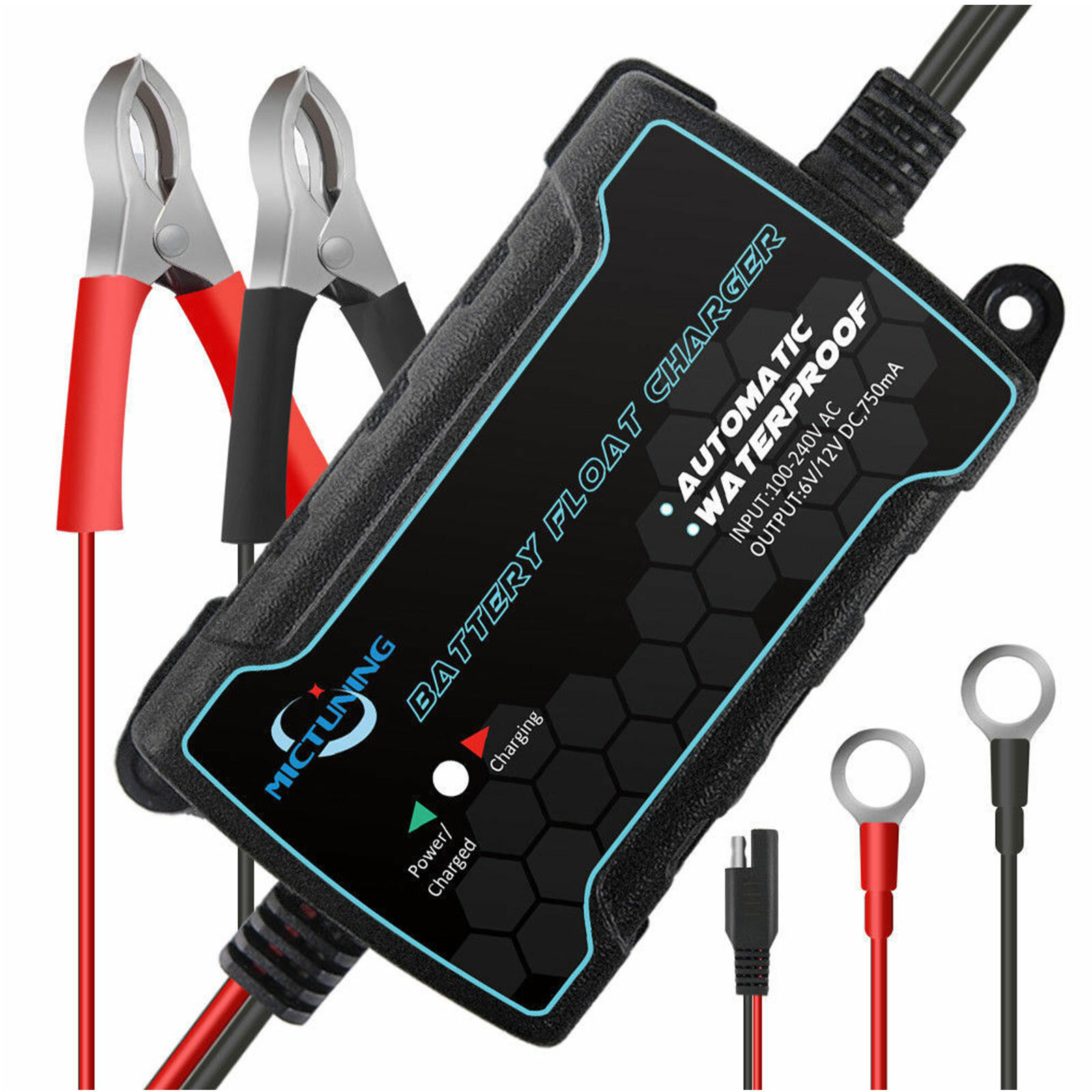 Automatic Battery Charger 6V/12V Maintainer Motorcycle Trickle Float Charger Kit Automatic Battery Charger 6V/12V Maintainer Motorcycle Trickle Float Charger Kit