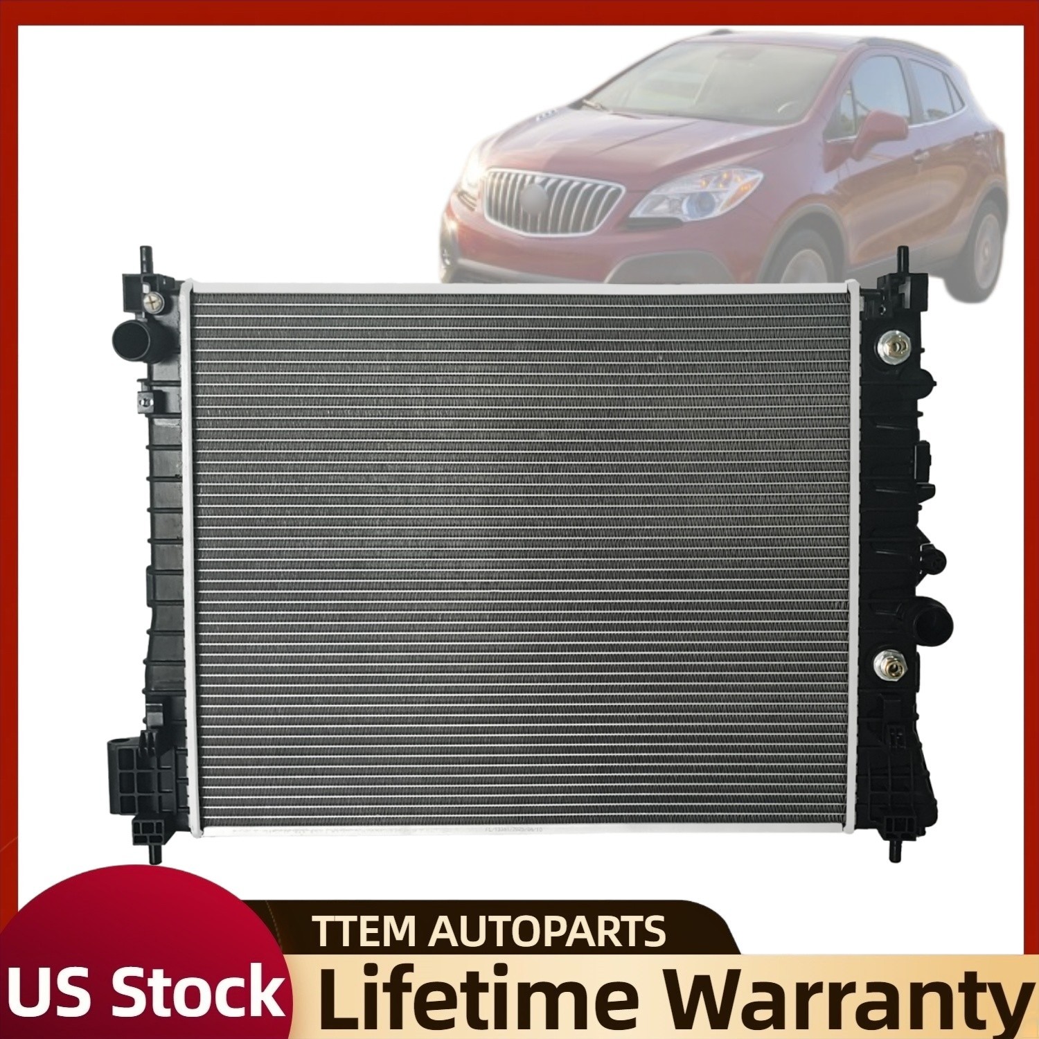 For 2013-2019 Buick Encore Chevy Trax 1.4L Turbo Radiator Aluminum Core 13361