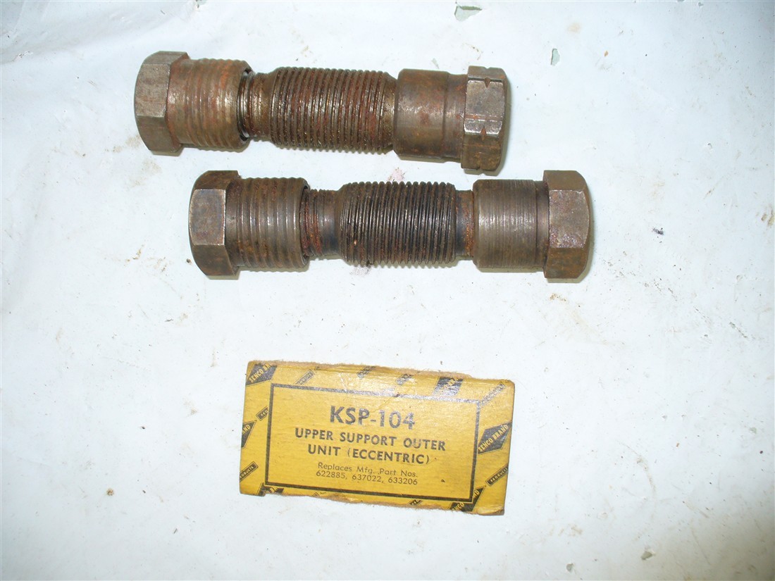 1936-40 CADDY 34-35 CHRYSLER 1935 DESOTO UPPER SUPPORT ARM OUTER KIT pair