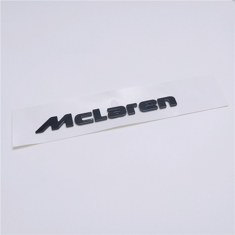 McLaren MP4-12C 650S Rear Emblem Badge Glossy Black 13.86CM Modify 1PC McLaren MP4-12C 650S Rear Emblem Badge Glossy Black 13.86CM Modify 1PC