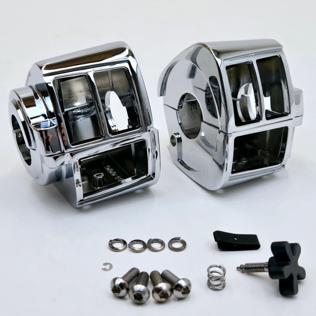 V-FACTOR Chrome Handlebar Switch Housings 1982-1995 Harley Big Twin, XL 13335 V-FACTOR Chrome Handlebar Switch Housings 1982-1995 Harley Big Twin, XL 13335