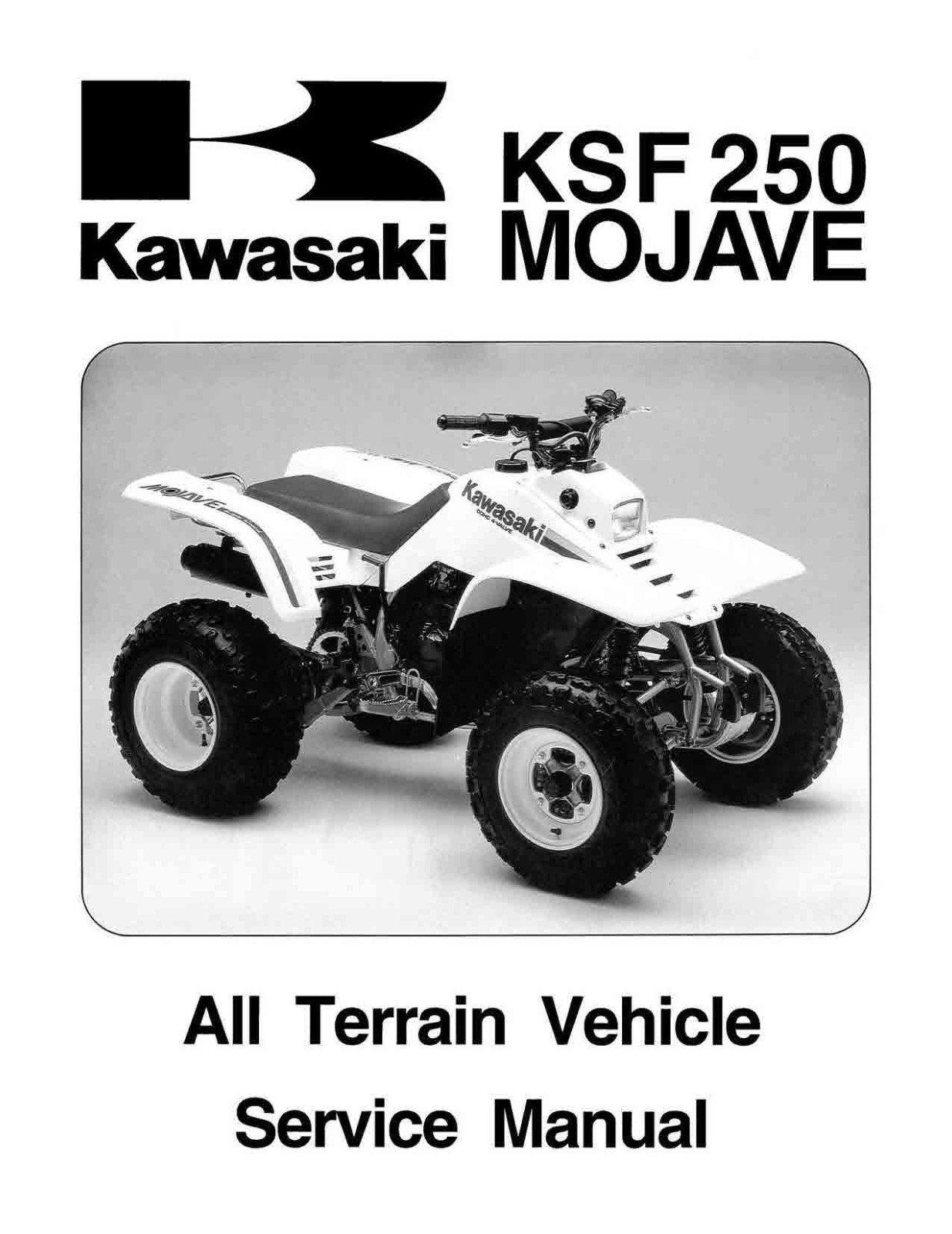 1987-2004 Kawasaki KSF250 Mojave 250 Service Shop Repair Manual
