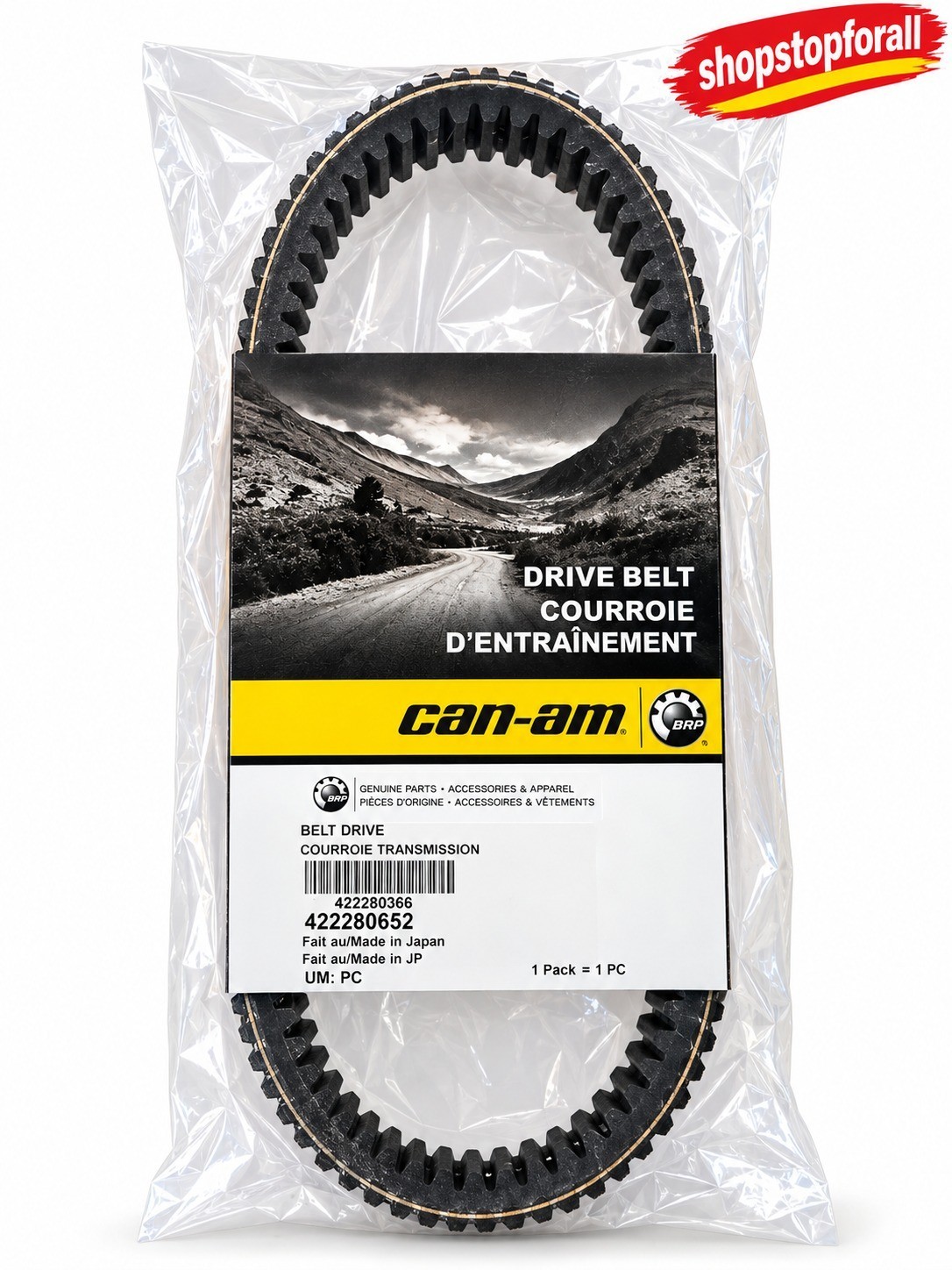 Can-Am 422280652 PBO Performance Drive Belt OEM Maverick X3 Replacement
