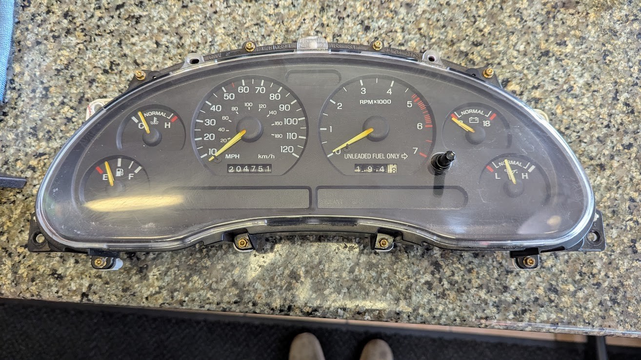 1994-1995 Ford Mustang Speedometer Cluster MPH 120 OEM