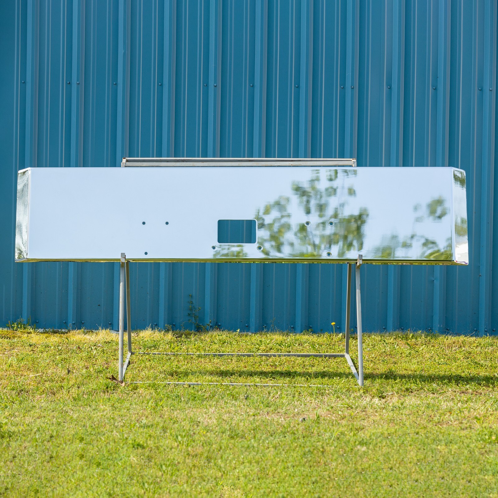 Chrome Peterbilt 379 Front Bumper - 20” Mitered Ends, 7 Gauge Steel (378, 357)