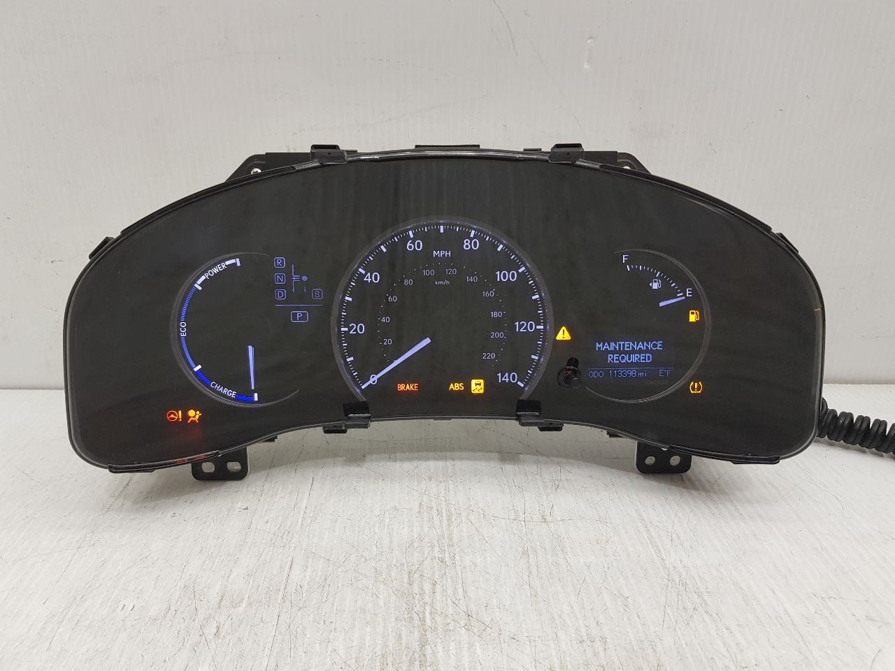 2012-2014 LEXUS CT200H SPEEDOMETER 113398 MILES OEM 83800-76011 Used