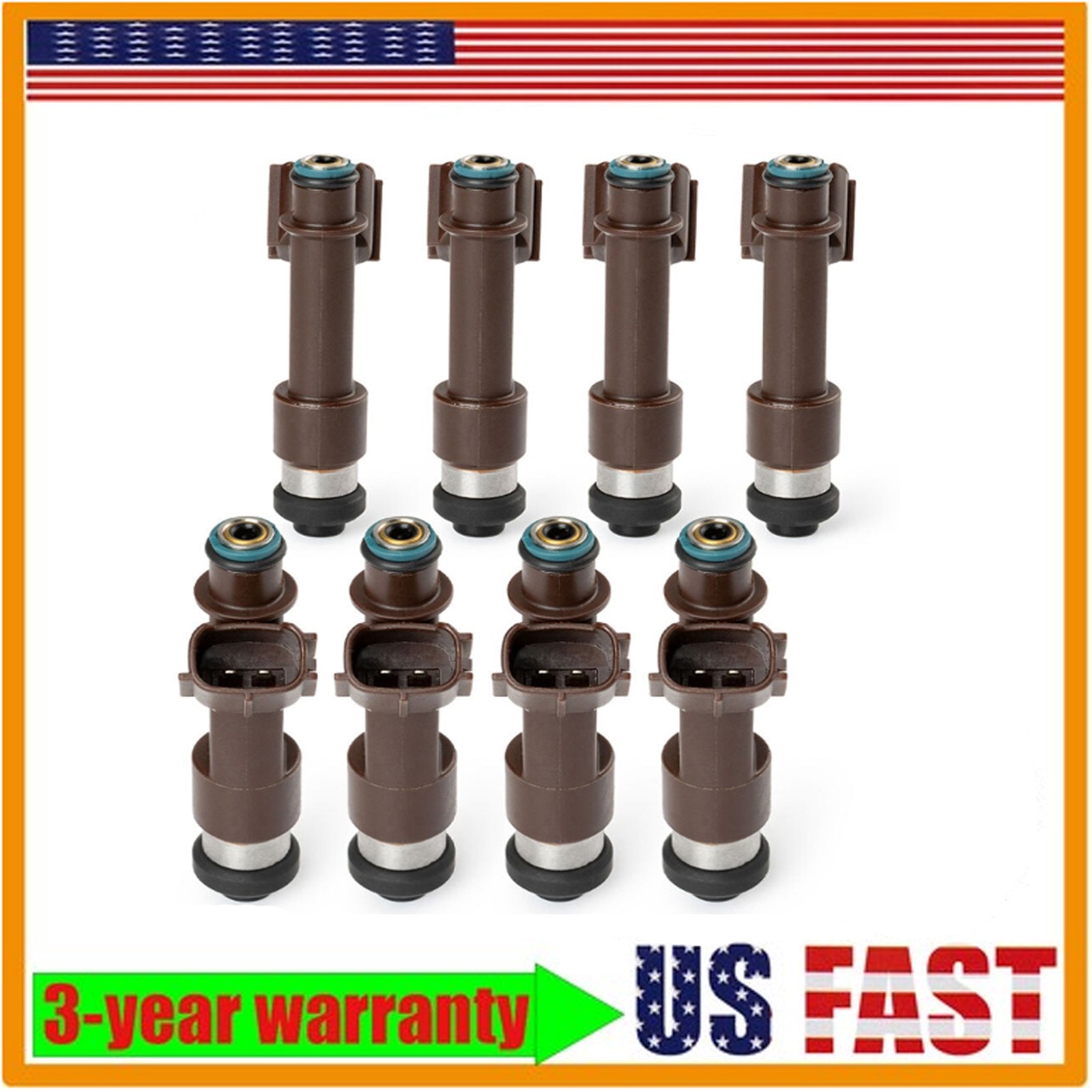 8x Fuel Injectors For Toyota 05-09 4.7L V8 2UZ-FE 297500-0380