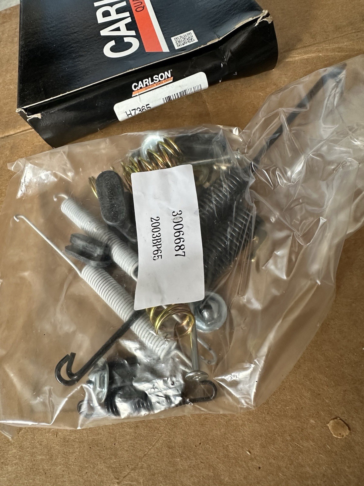 Carlson H7365 Rear Drum Brake Hardware Kit GM Truck - New in Box