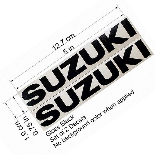 Suzuki GLOSS BLACK decals 750 stickers 600 gsxr 1000 sv 650 250 gsx f 8r moto gp