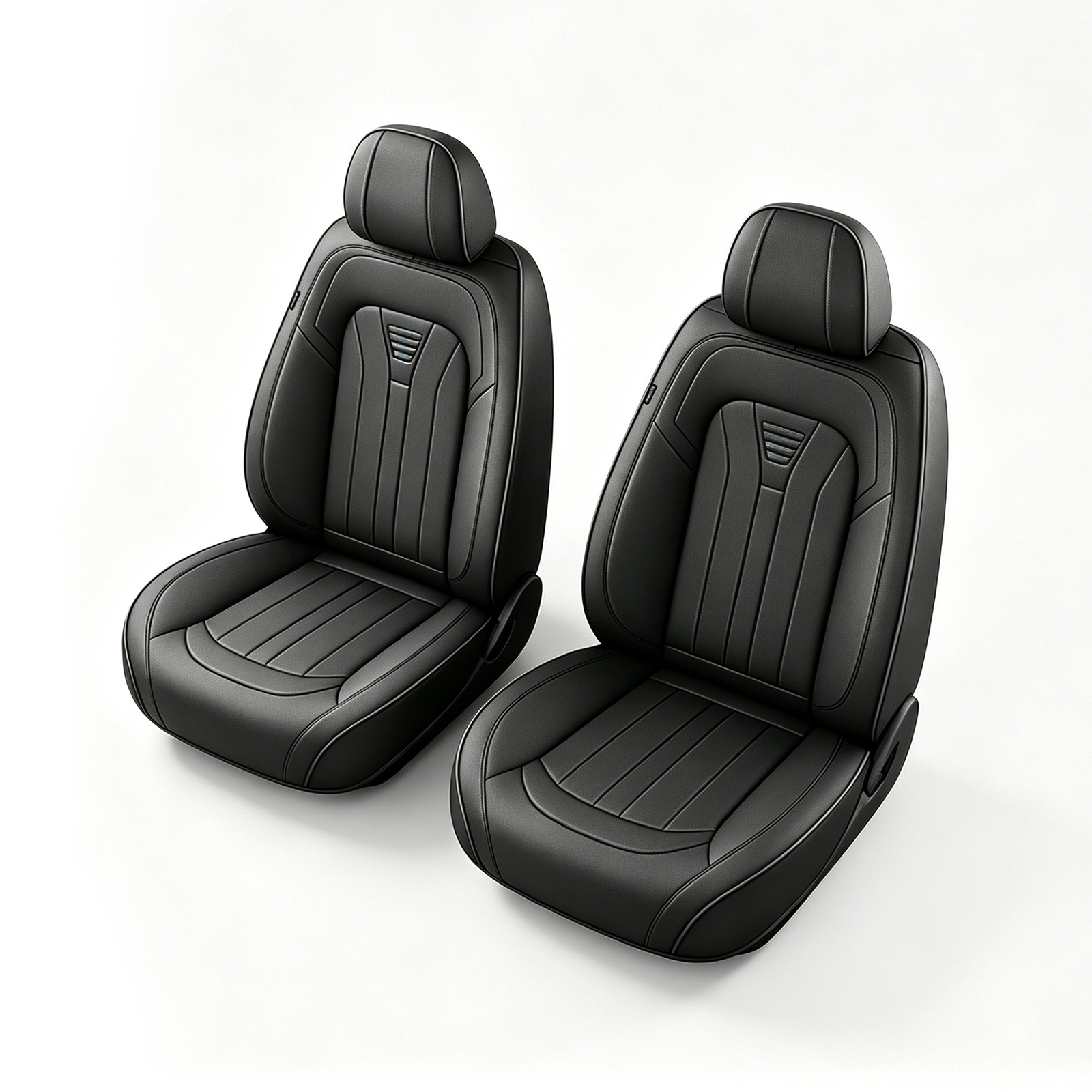 Faux Leather Front Car 2 Seat Covers For Chevrolet Malibu 2009-2026 Cushion Pad