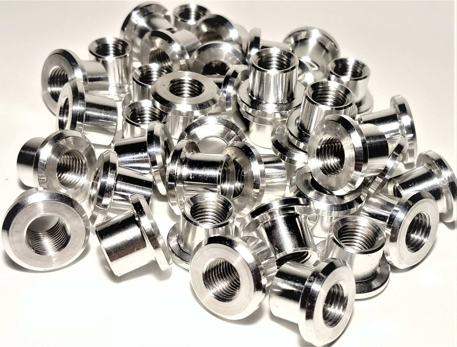 Weld Bung 3/8-16 Thread 6061 Billet Aluminum CNC Machined Fabrication 2 PCS