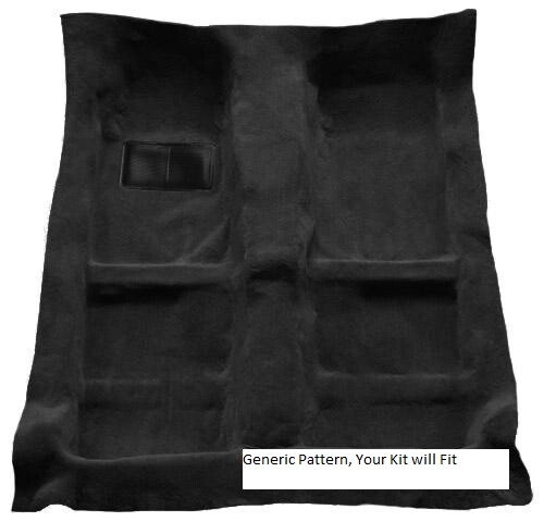 ACC Black Molded Carpet Flooring Fits - 1988-1996 Chevy C1500 Ext Cab - NEW