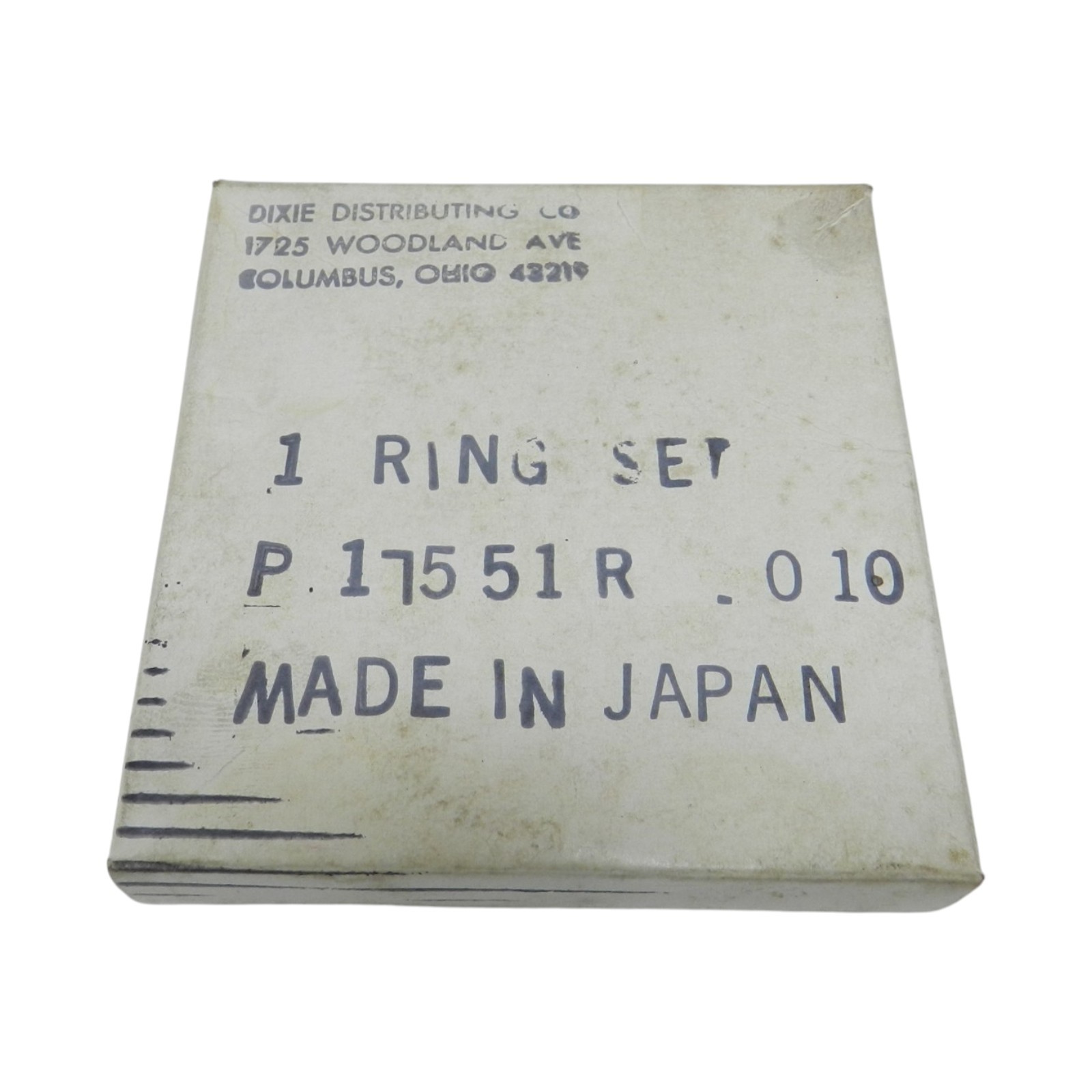 NEW DIXIE PISTON RING SET .010 OVERSIZE 17551R