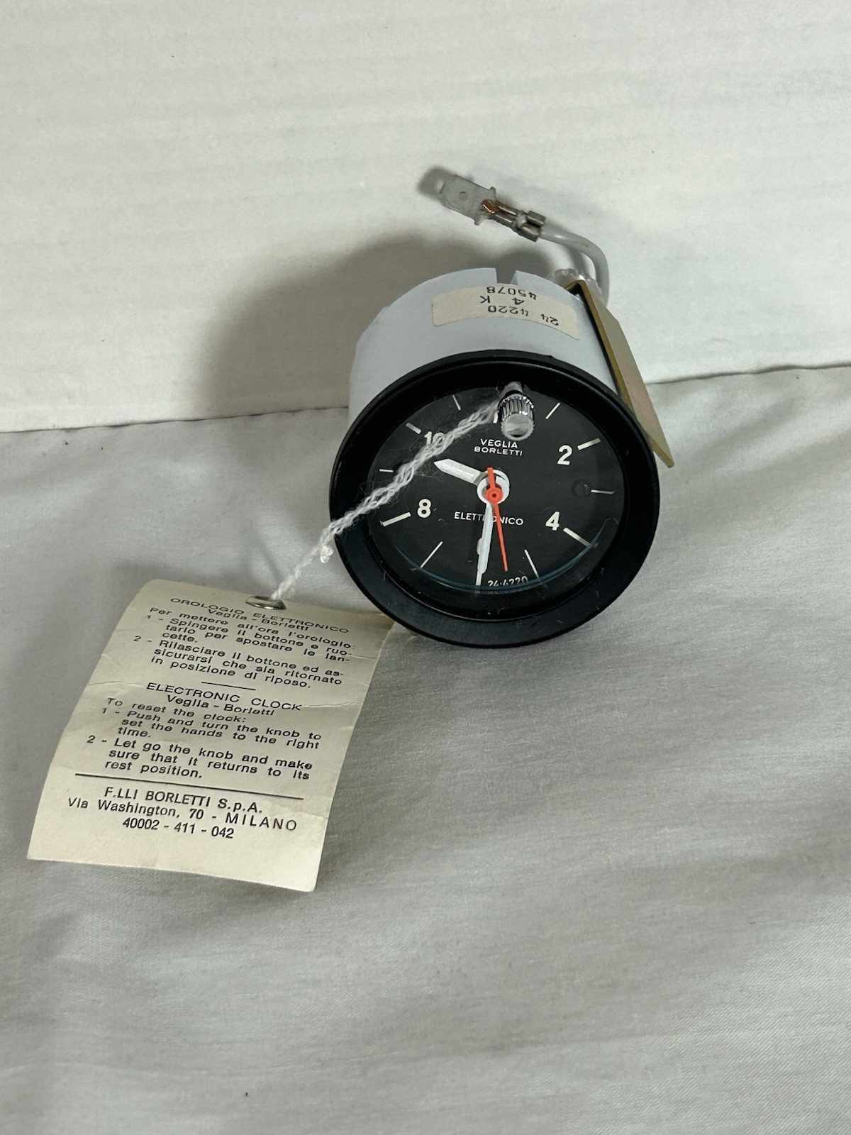 1969-74 Ferrari 206 246 Dino Veglia Borletti Elettronico Clock