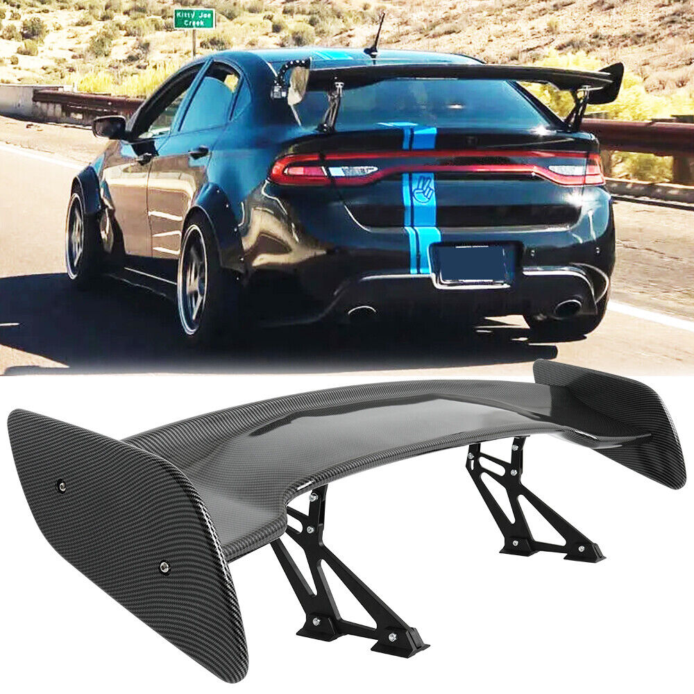 46” For Dodge Dart 13-16 Rear Trunk Spoiler Tail Wing Adjustable Carbon GT Style