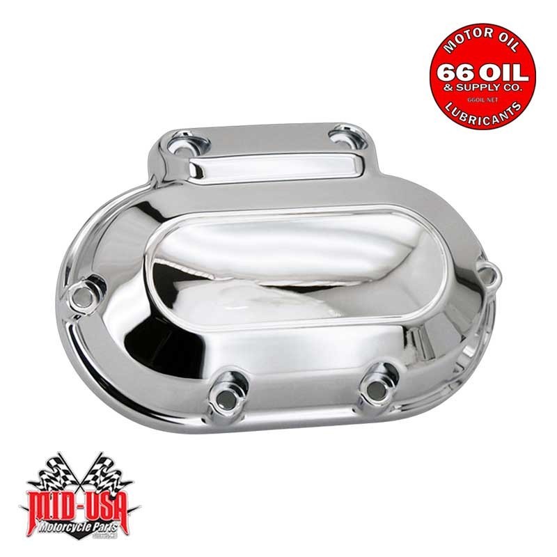 Mid-USA 70558 Chrome Transmission End Cover for Big Twin, Dyna, Softail 6-Speed Mid-USA 70558 Chrome Transmission End Cover for Big Twin, Dyna, Softail 6-Speed