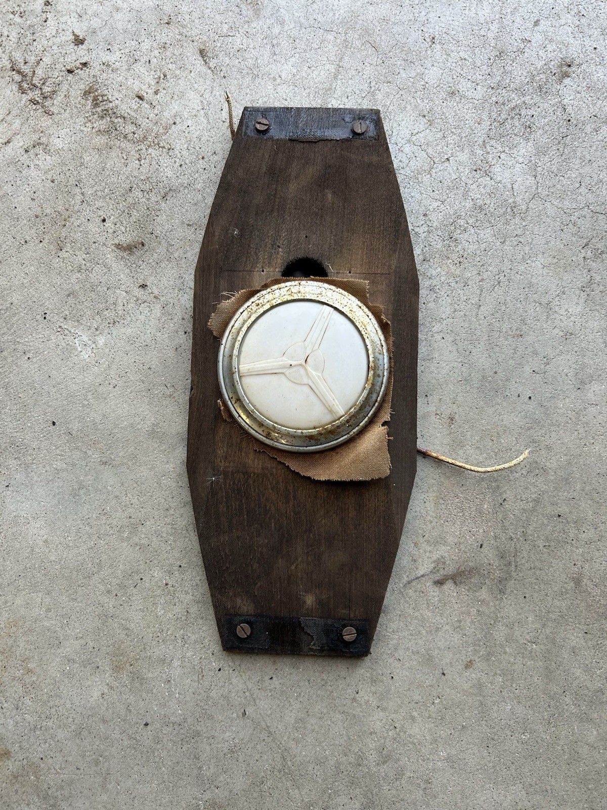 1938 Chevrolet Master Deluxe Dome Light With Mounting Wood Vintage Hot Rod 1938 Chevrolet Master Deluxe Dome Light With Mounting Wood Vintage Hot Rod