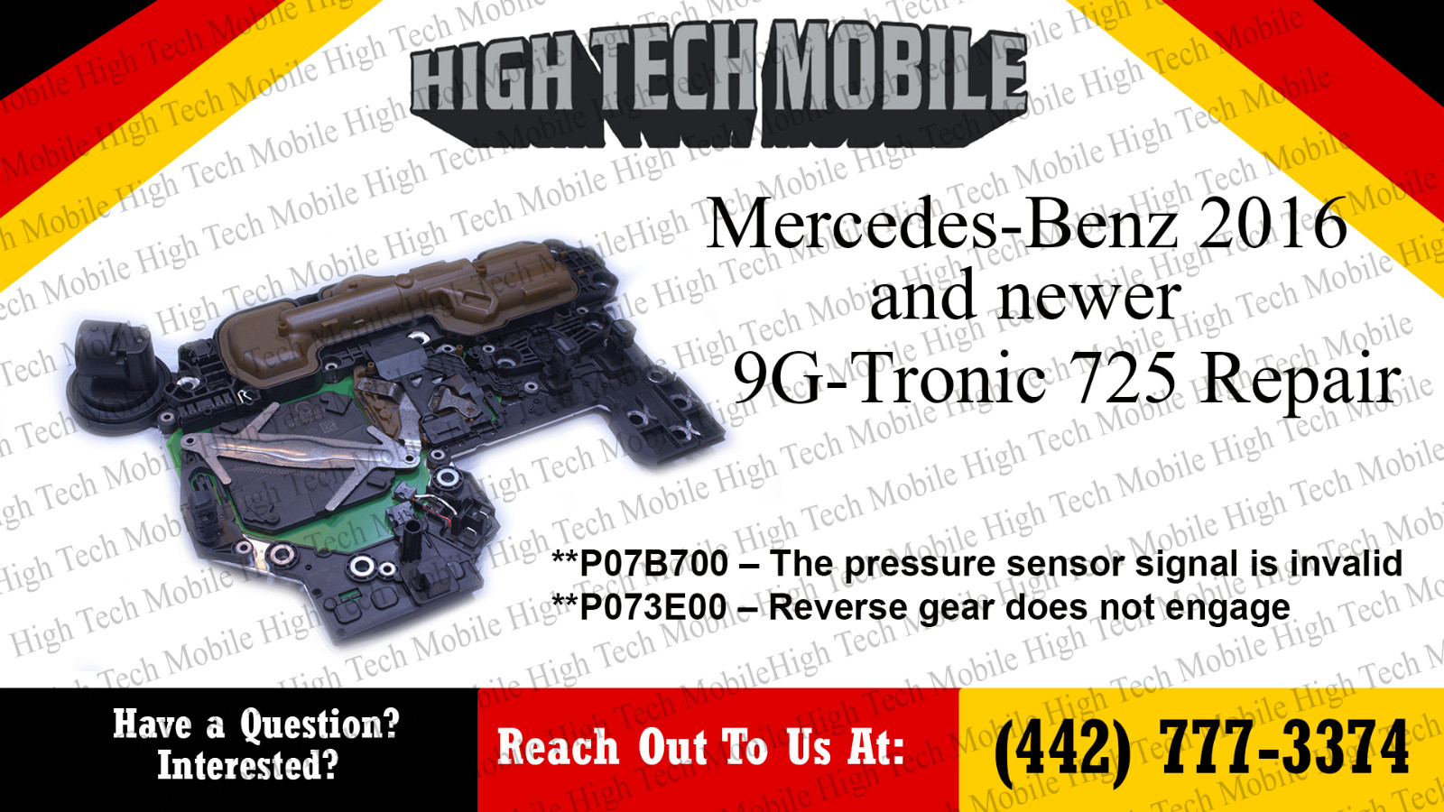 2016-2025  MERCEDES BENZ 9G-Tronic REPAIR NO REVERSE SYMPTOM 0009014900 NAG3