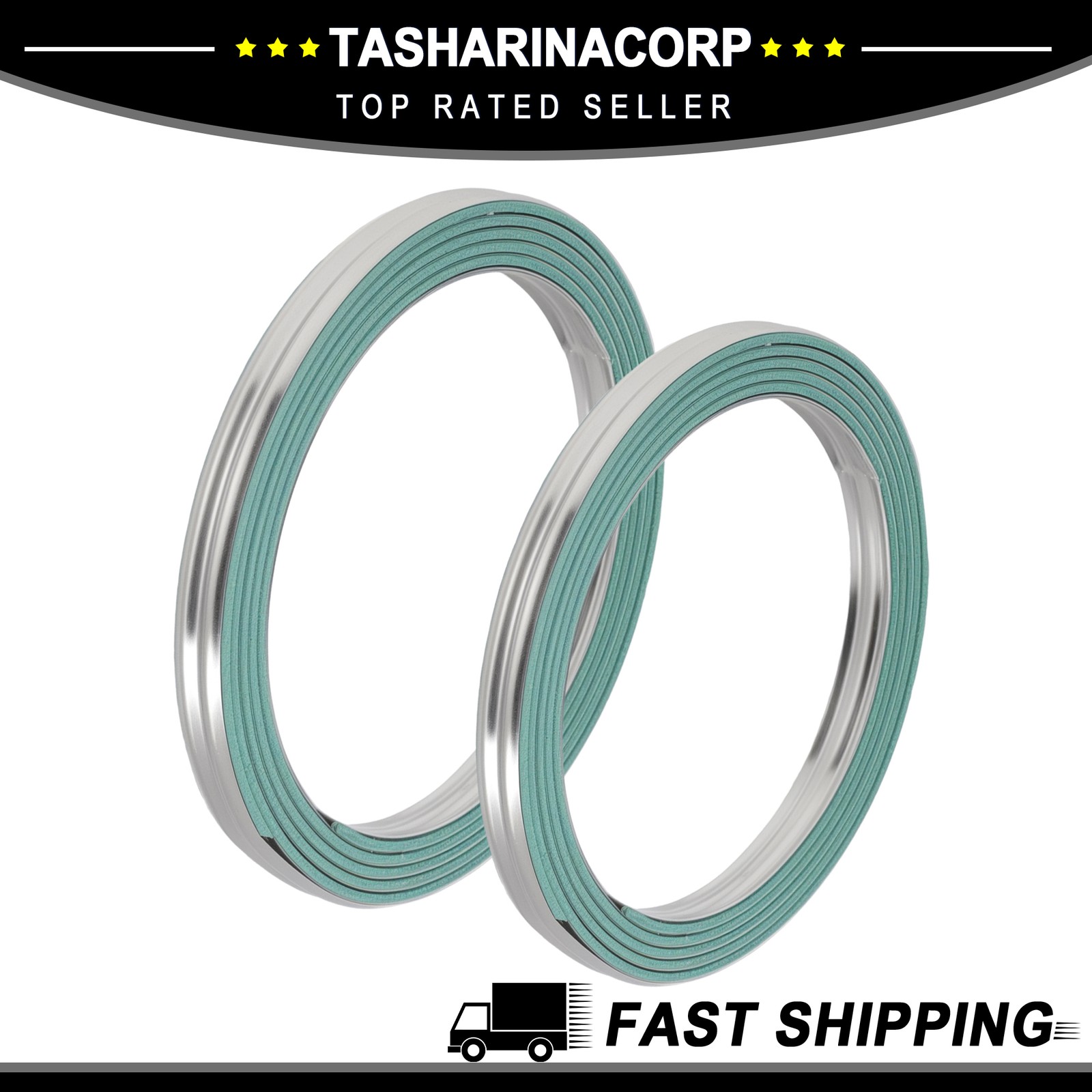 2pcs Front Exhaust Pipe Gaskets fits for Toyota Tacoma 4Runner 2.7L 90917-06061 2pcs Front Exhaust Pipe Gaskets fits for Toyota Tacoma 4Runner 2.7L 90917-06061