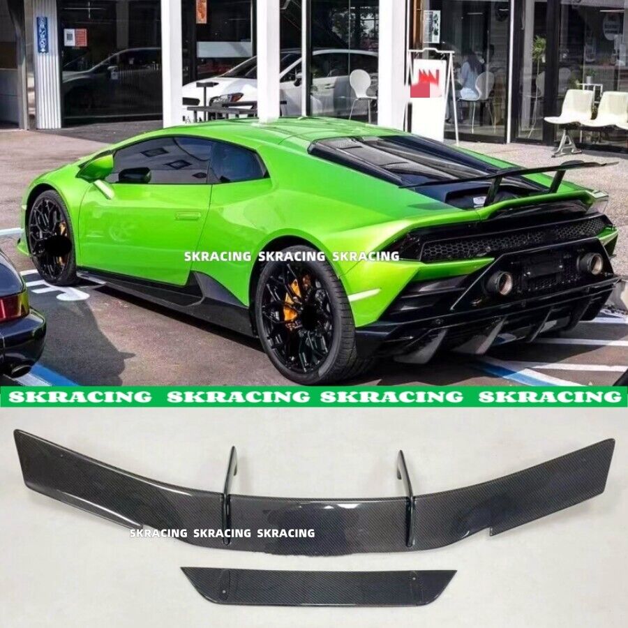 For Lamborghini Huracan LP610 Carbon Fiber GT Style Rear Trunk Spoiler Lip Wing