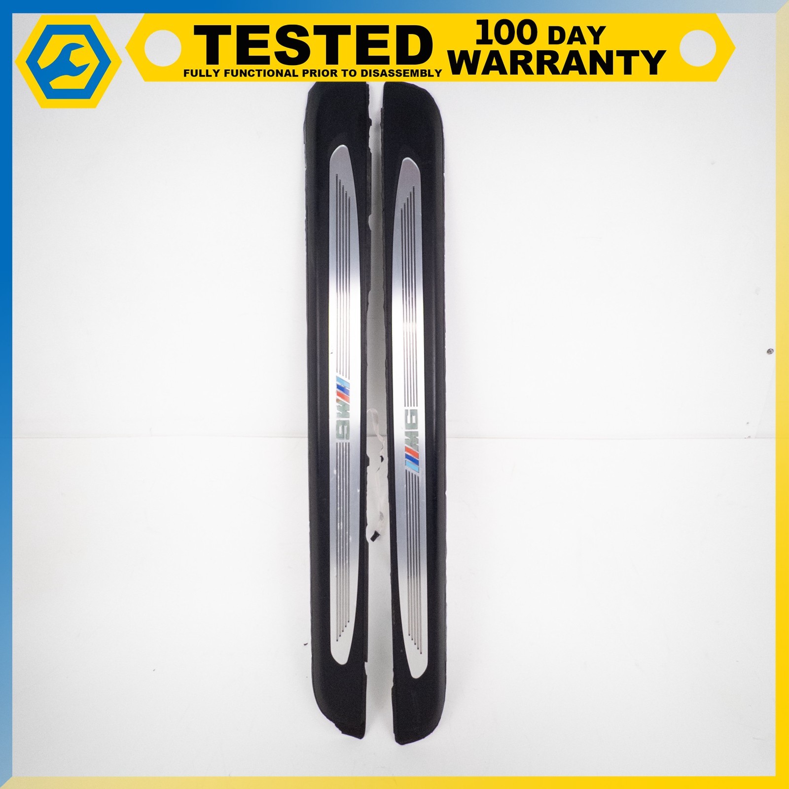 06-10 BMW M6 ILLUMINATED DOOR ENTRANCE SILL TRIM SET M TRIM OEM 06-10 BMW M6 ILLUMINATED DOOR ENTRANCE SILL TRIM SET M TRIM OEM