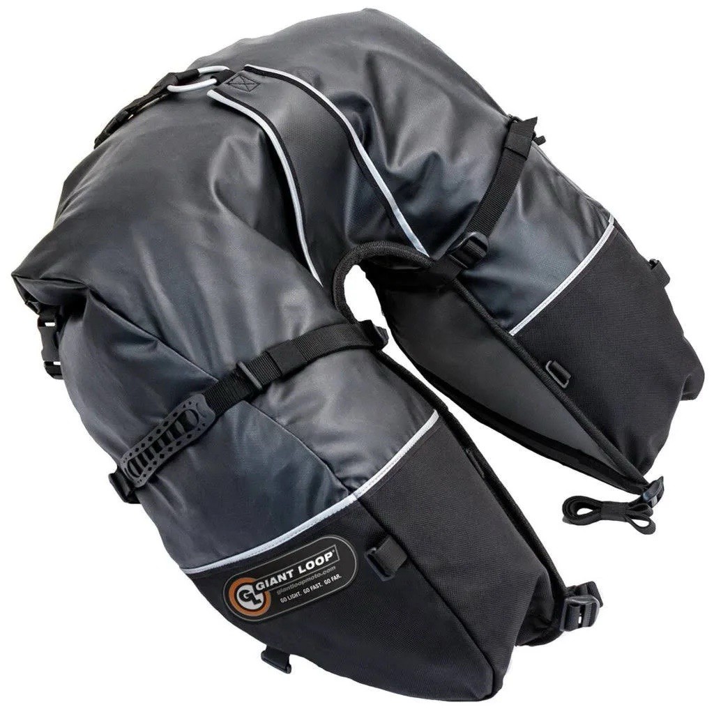 New Giant Loop Coyote Waterproof Motorcycle Saddlebags, Heavy Duty Offroad Black New Giant Loop Coyote Waterproof Motorcycle Saddlebags, Heavy Duty Offroad Black