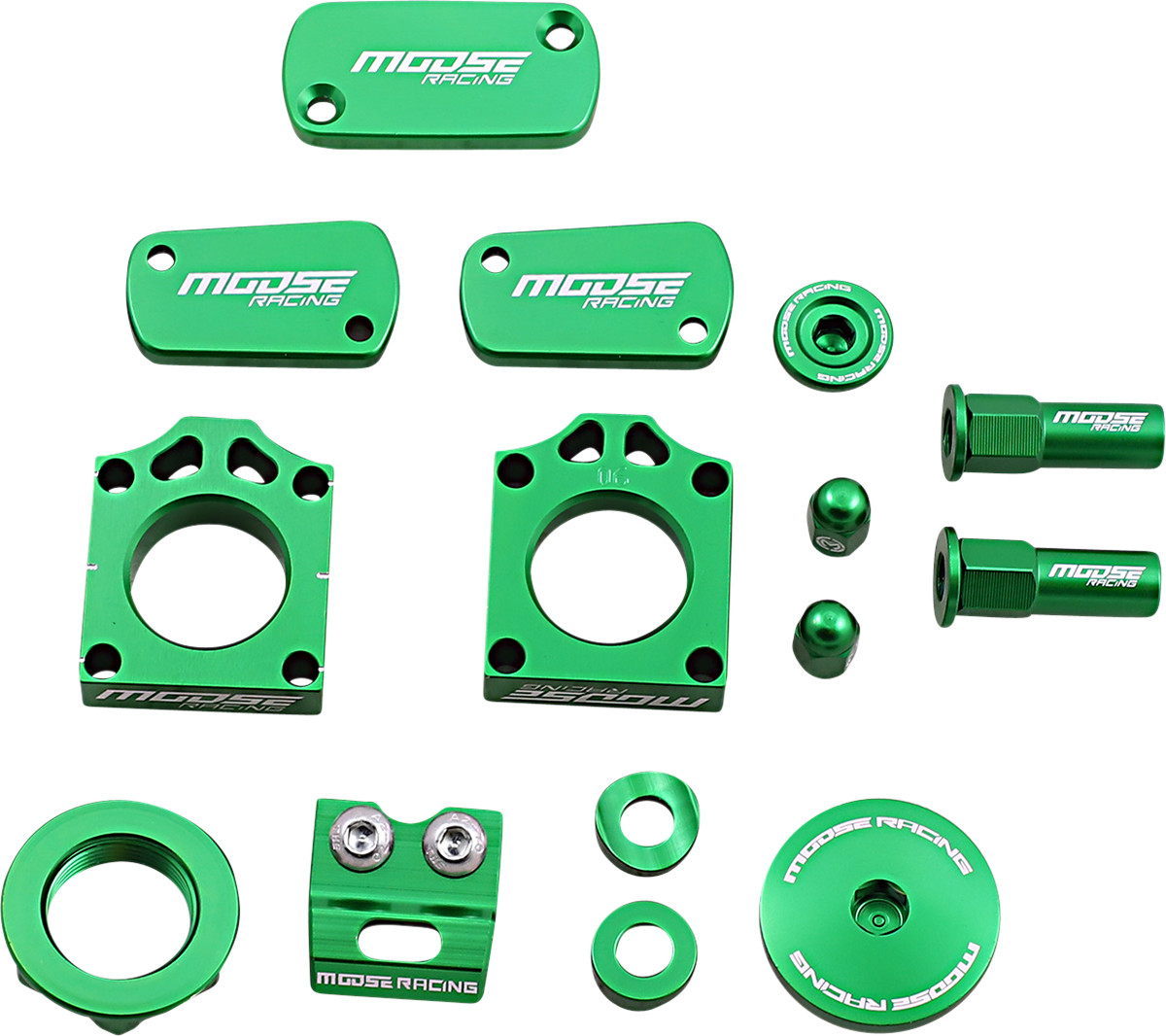 Moose Bling Pack Dress Up Kit Green 1231-1049 for 2019-2023 Kawasaki KX450 Moose Bling Pack Dress Up Kit Green 1231-1049 for 2019-2023 Kawasaki KX450