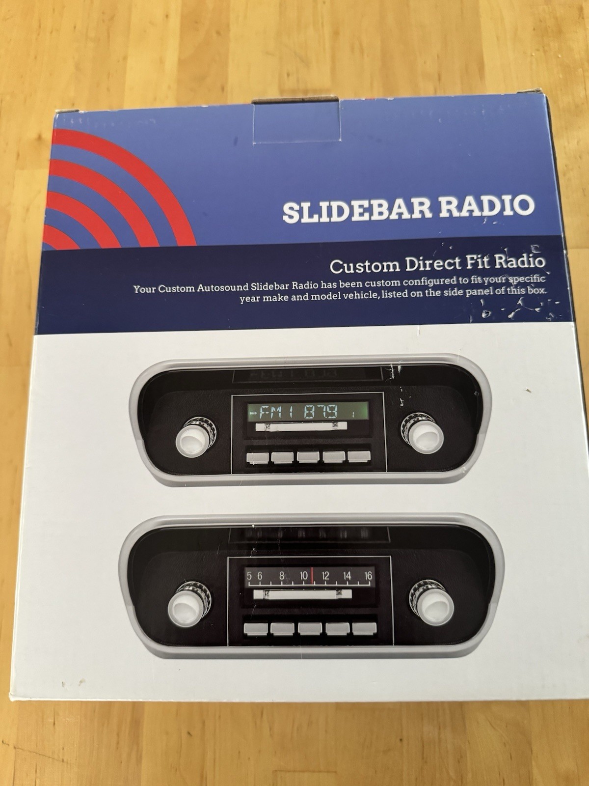 Custom Autosound CAM-MS-SBR2 SlidebarRadio 1964-66 Ford Mustang NEW NOS