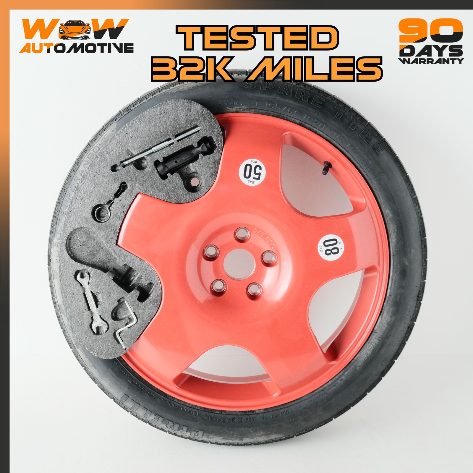 10-17 BENTLEY CONTINENTAL SUPERSPORTS EMERGENCY SPARE TIRE WHEEL RIM 20\
