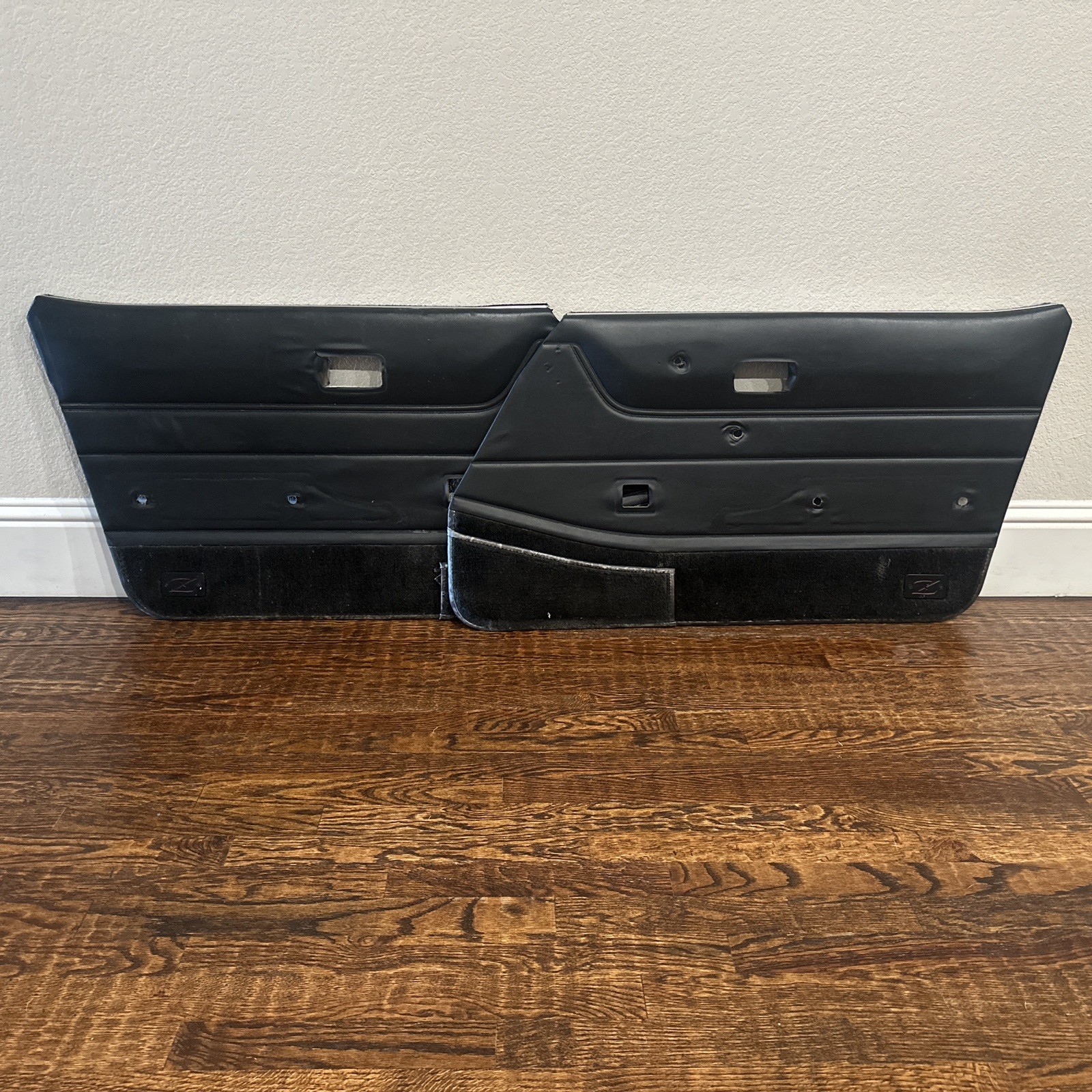 1982-1983 Datsun 280zx L28 Pair of Black Driver and Passenger Door Panels