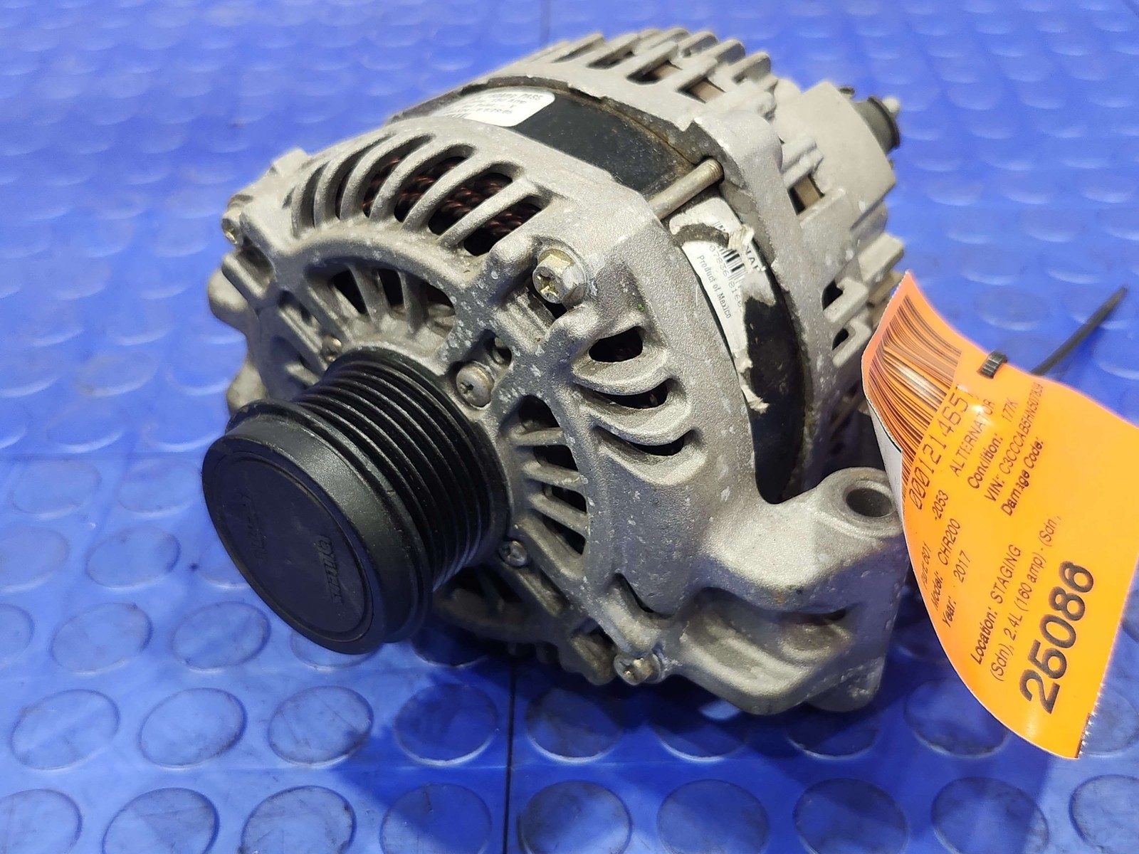 15-17 Chrylser 200 2.4L 160 Amp Alternator Assembly Replaces OEM 56029624AB