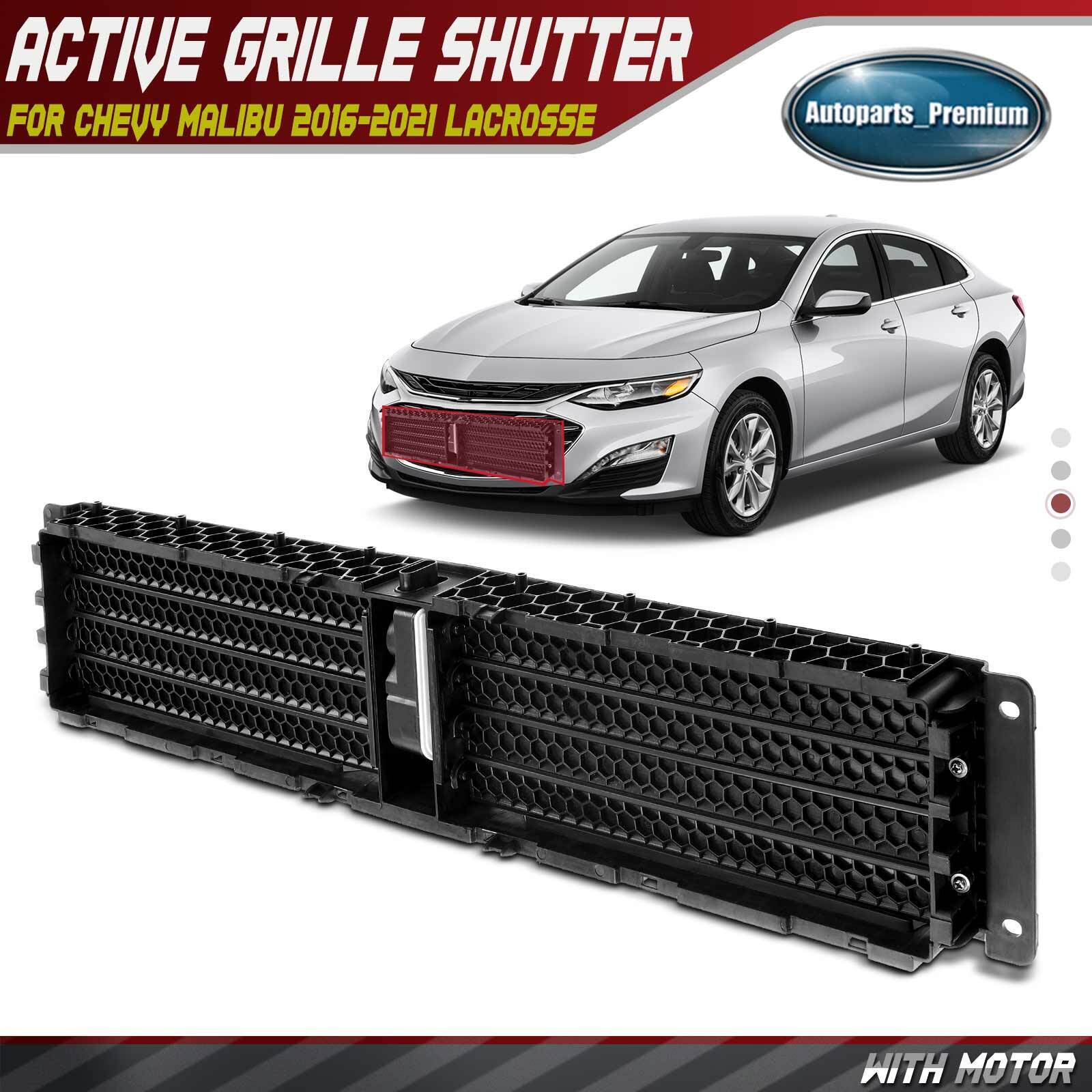 Radiator Active Grille Shutter Assembly w/ Motor for Chevy Malibu 16-21 LaCrosse
