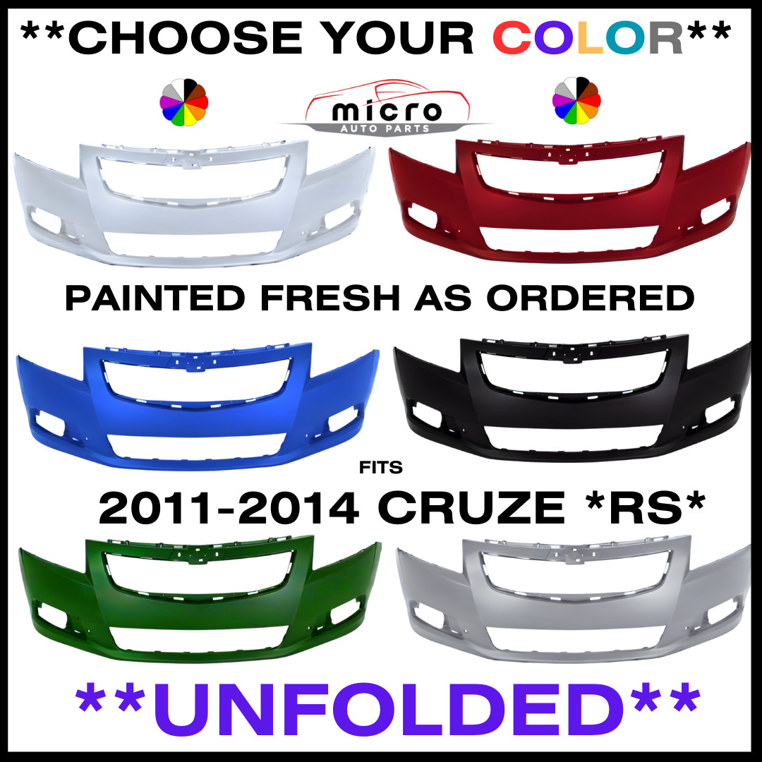 UNFOLDED FRONT BUMPER FOR 2011-2014 CRUZE W/RS PKG CHOOSE YOUR COLOR GM1000925 UNFOLDED FRONT BUMPER FOR 2011-2014 CRUZE W/RS PKG CHOOSE YOUR COLOR GM1000925
