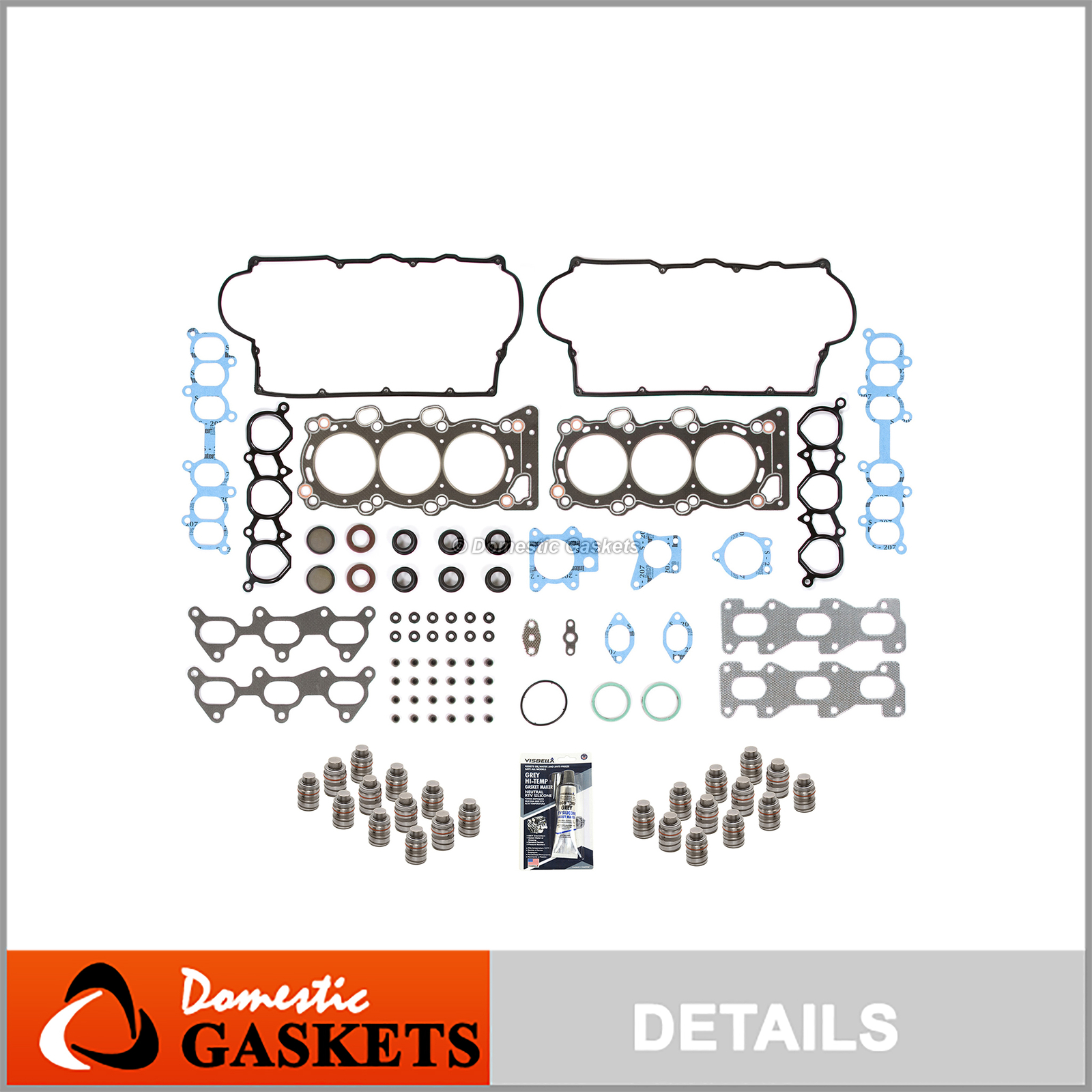 Head Gasket Set Lifters Fit 96-97 Acura Honda Isuzu V6 3.2 24V SOHC 6VD1