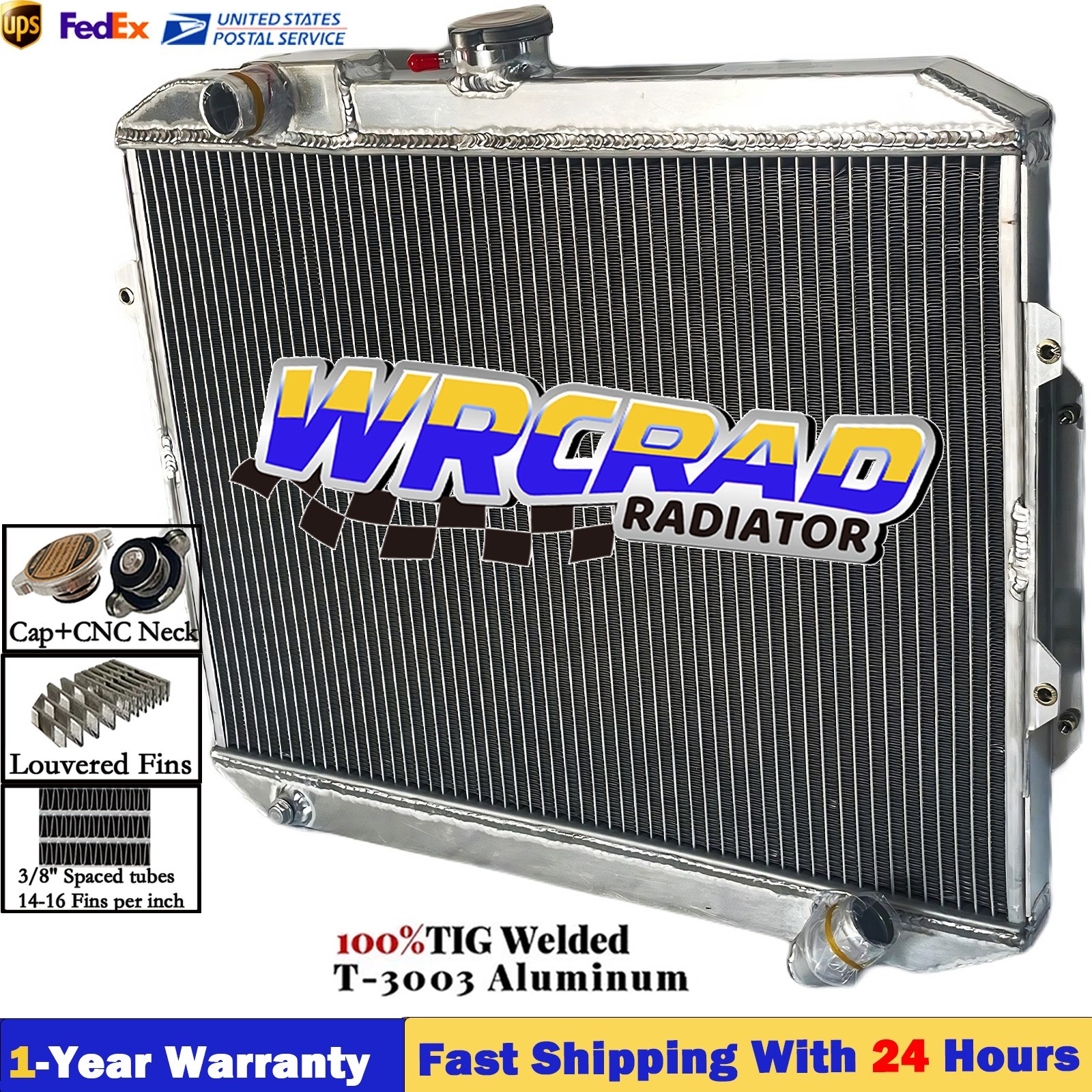 AIl Aluminum Radiator Fit Mitsubishi PAJERO/MENTERO L04-G/L041G-L049G VI2V- V98W