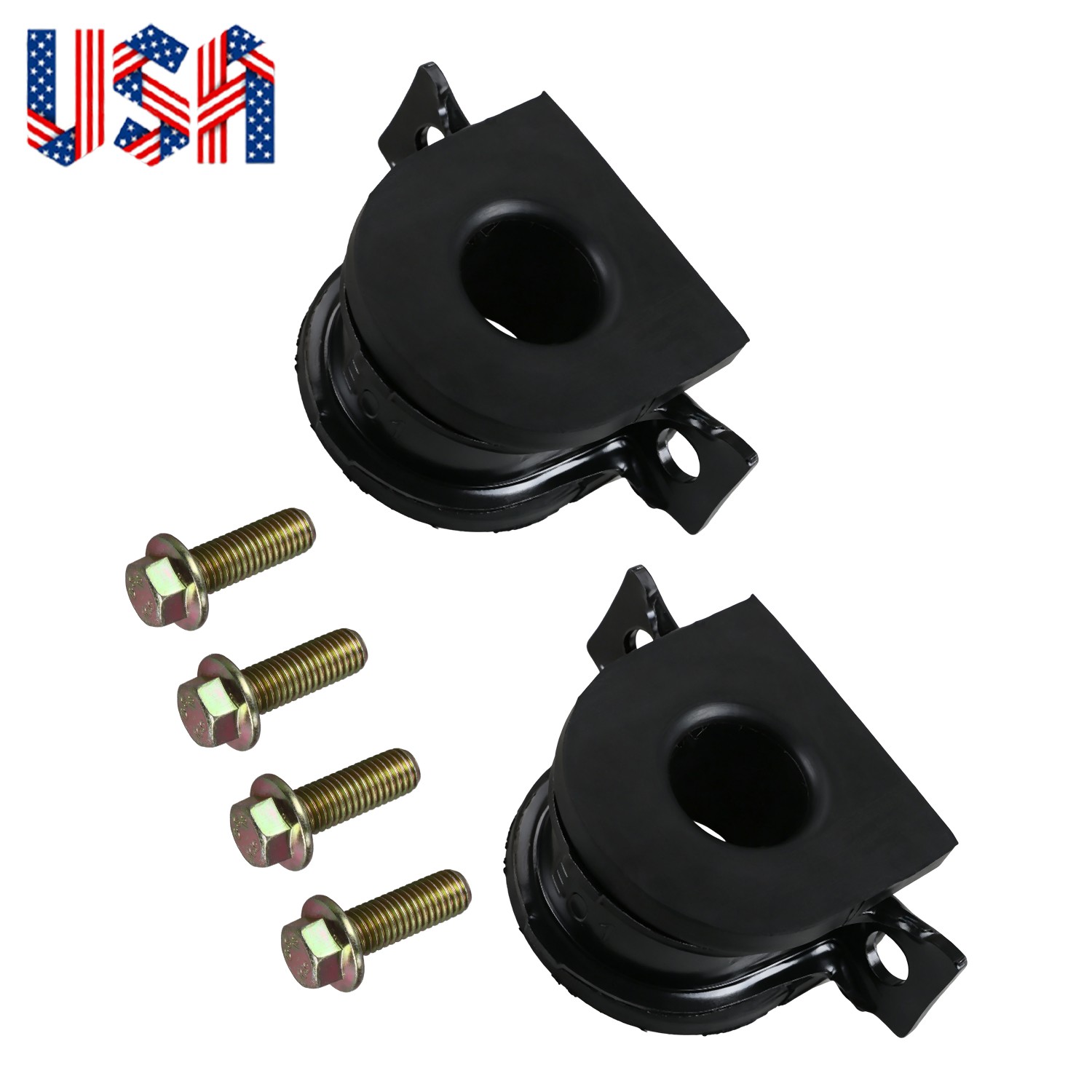 2Sets Front Stabilizer Bar Sway Bar Bushings Kit for Cadillac Chevy GMC