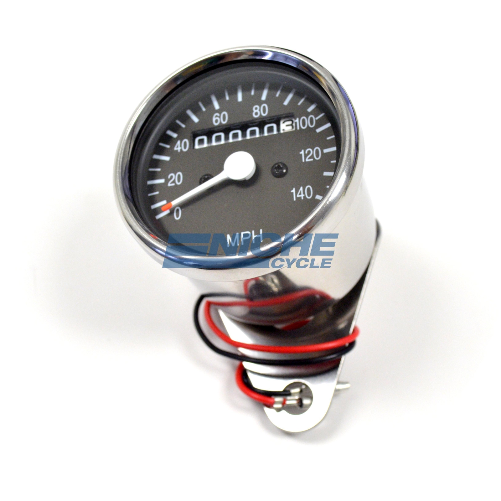 Mini Universal Motorcycle Mechanical 140 MPH Speedo Speedometer Gauge 2:1