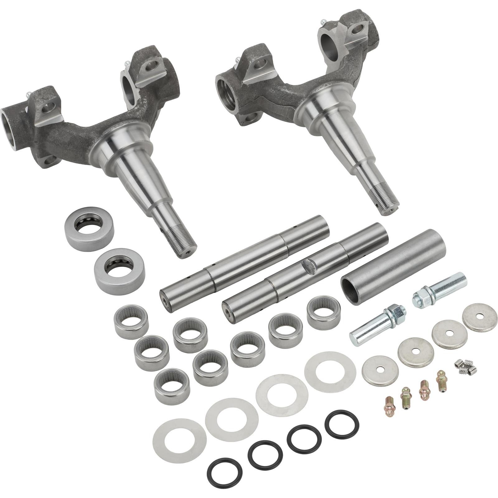 Speedway Modified Spindles w/ Deluxe King Pins, fits 1949-54 Chevy Car
