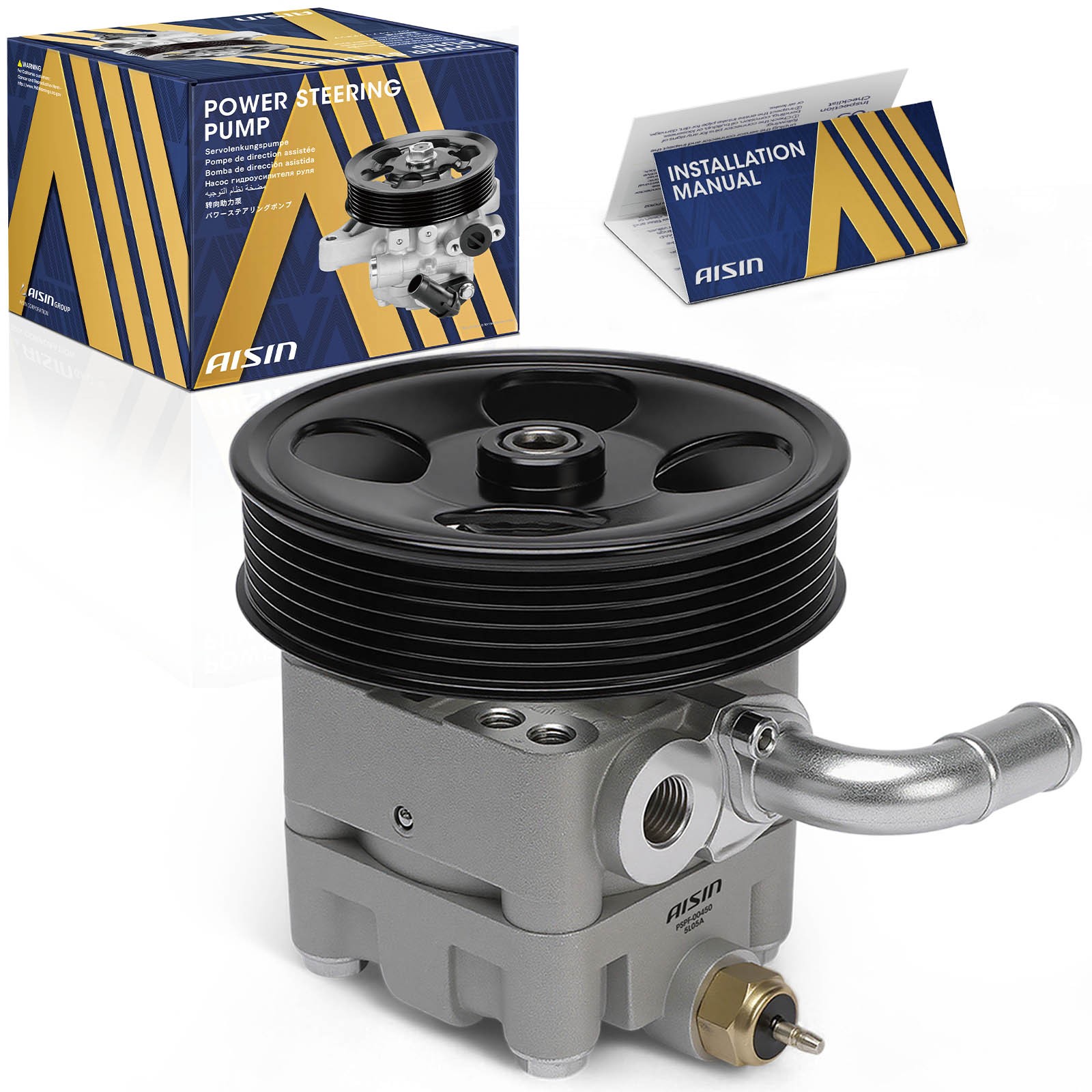 AISIN Power Steering Pump with Pulley for Subaru Tribeca 2008-2014 H6 3.6L AISIN Power Steering Pump with Pulley for Subaru Tribeca 2008-2014 H6 3.6L