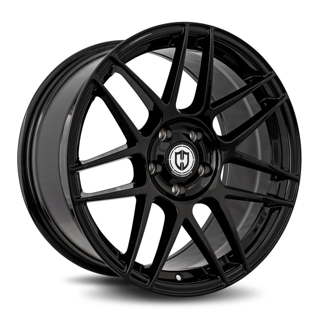 1 New 18x8.5 Curva CFF300 Gloss Black 5x120 ET35 wheel/rim