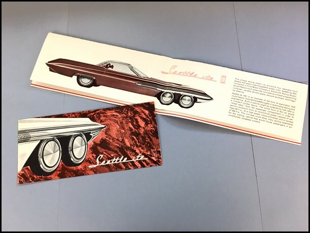 1962 Ford Seattleite Showcar Concept Vintage Car Sales Brochure Folder