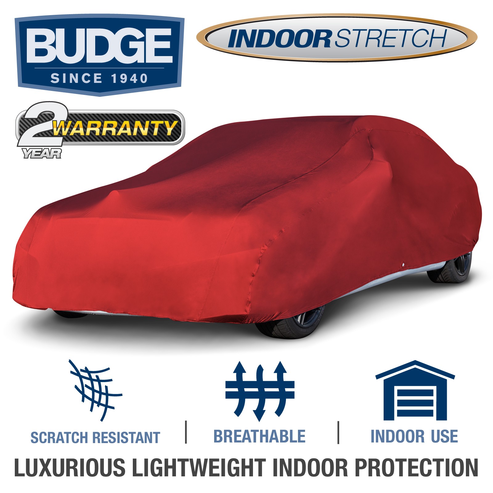 Indoor Stretch Car Cover Fits Chevrolet Malibu 1972| UV Protect |Breathable