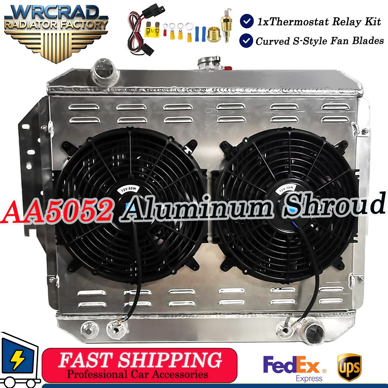 Radiator+Shroud+Fan fits 1979-1993 Dodge D150 D250 D350 W150 W250 Ram Ramcharger
