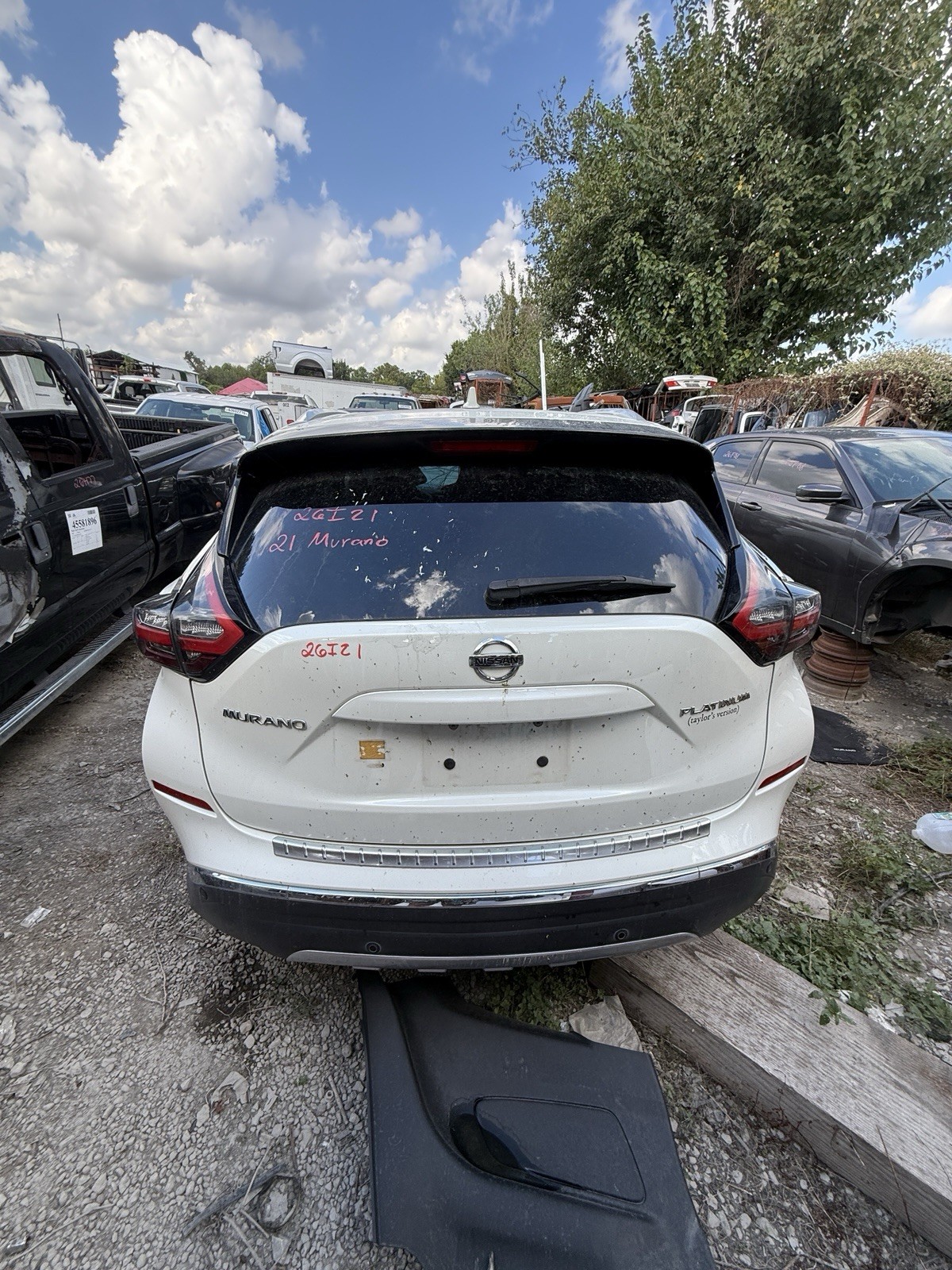 Trunk/decklid/hatch/tailgate NISSAN MURANO Platinum 2021 Trunk/decklid/hatch/tailgate NISSAN MURANO Platinum 2021