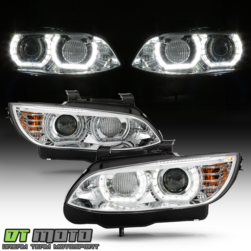 2007-2010 BMW E92 E93 328i Coupe HID w/AFS LED 3D Halo DRL Headlights Headlamps 2007-2010 BMW E92 E93 328i Coupe HID w/AFS LED 3D Halo DRL Headlights Headlamps
